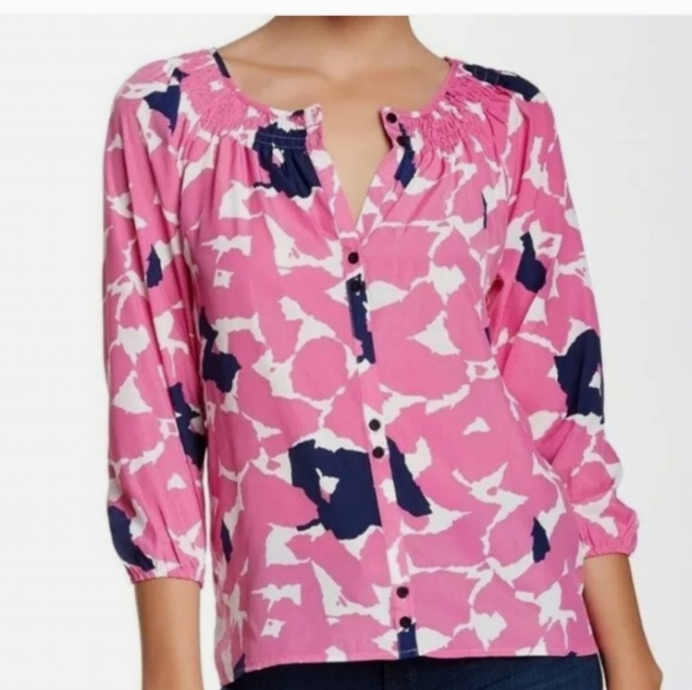 Yumi Kim Peasant Blouse in Pink